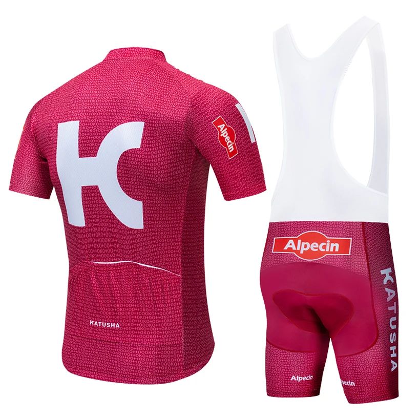 2019 ropa de ciclismo KATUSHA jersey de bicicleta de secado rápido para Hombre Ropa de bicicleta de verano equipo de ciclismo Jerseys 12D gel bicicleta pantalones cortos conjunto