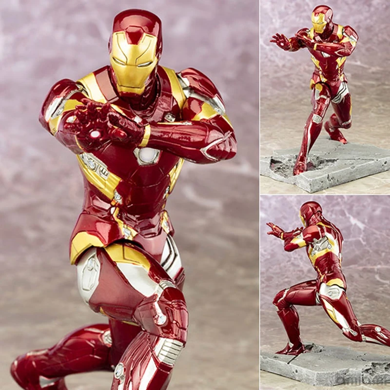 Marvel Artfx Kotobukiya Капитан Америка Гражданская война Железный человек Mark 46 свободная