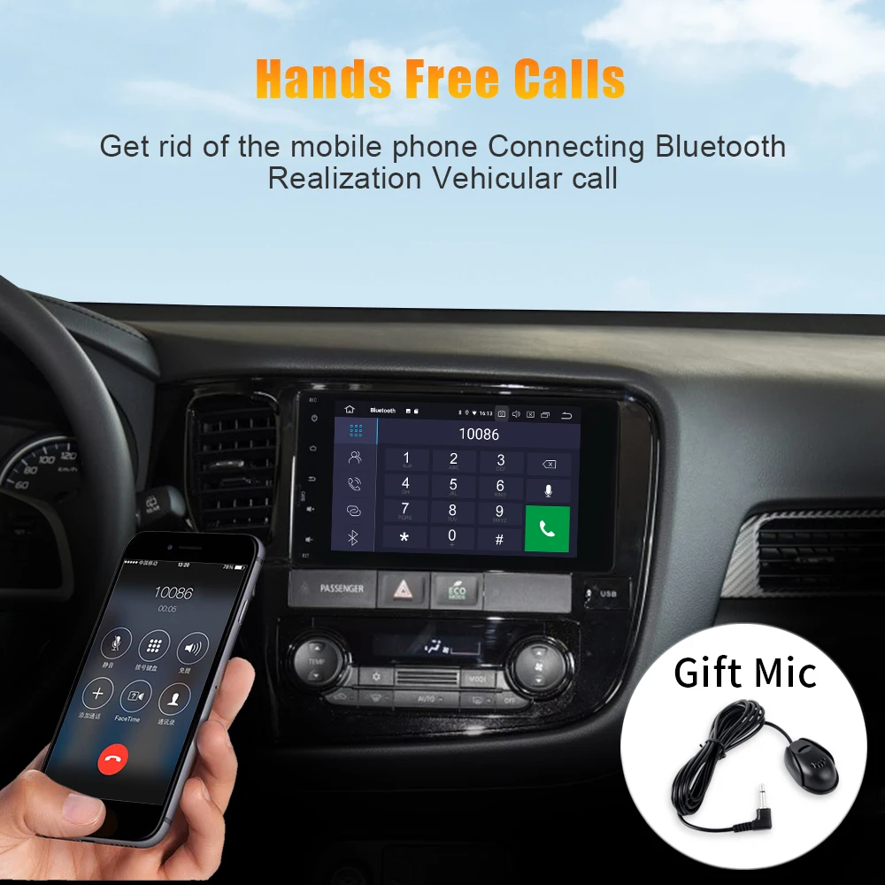 Автомобильный 2 Din 7 &quotсенсорный экран Android 10 для Mitsubishi Outlander Lancer EX ASX 2014 2015 TDA7850 GPS