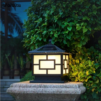 

LED solar outdoor Wall headlight Black 25/35/45cm KST home door garden light villa column waterproof lamp CD50 W01