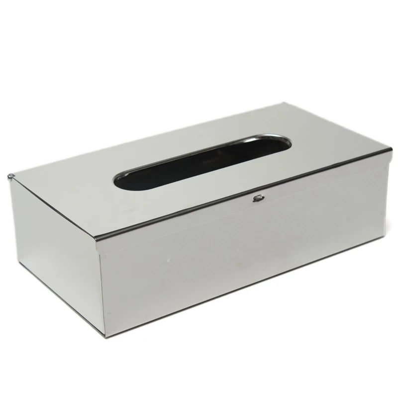 

Stainless Steel Paper Box Cover Holder Dispenser Tissue Toilet Bathroom Accessories Hotel Supplies