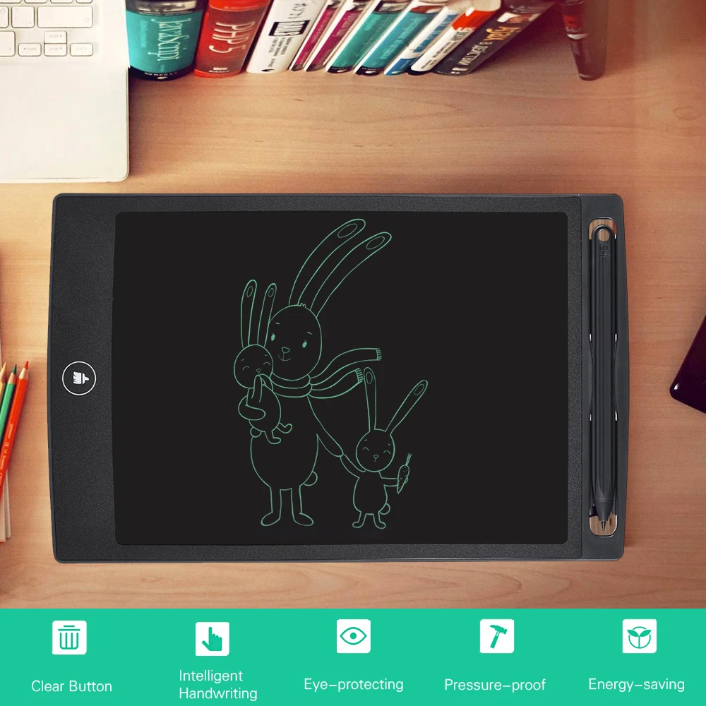 ЖК дисплей доска 8,5 дюймов ультра яркий цифровой рисунок Pad электронный Графический планшеты для детей бизнесменов тупой глухих людей