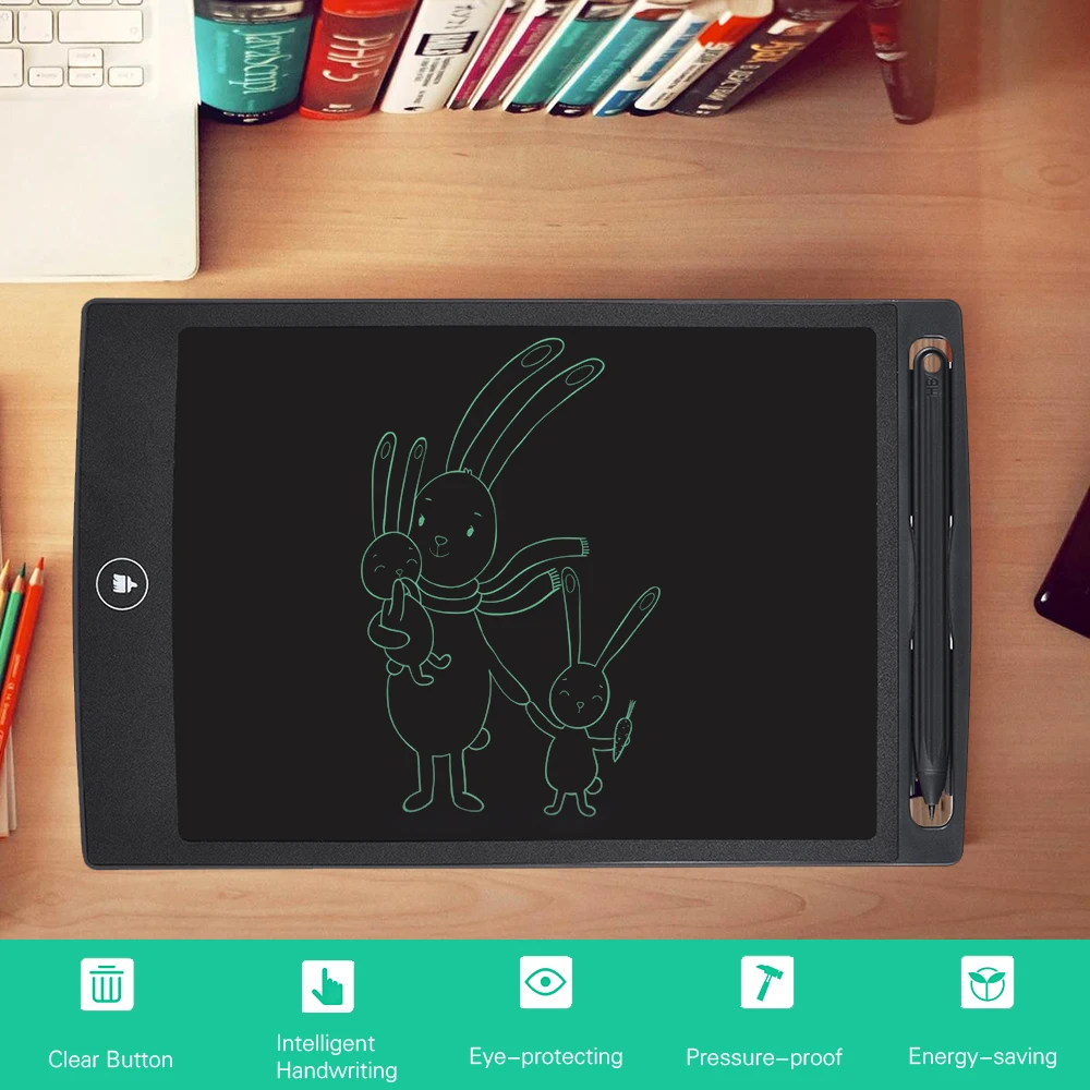 8,5 дюймовый ЖК-планшет для письма, цифровой планшет для рисования, блокноты для рукописного ввода, портативная электронная доска для планшета, ультратонкая доска с ручкой