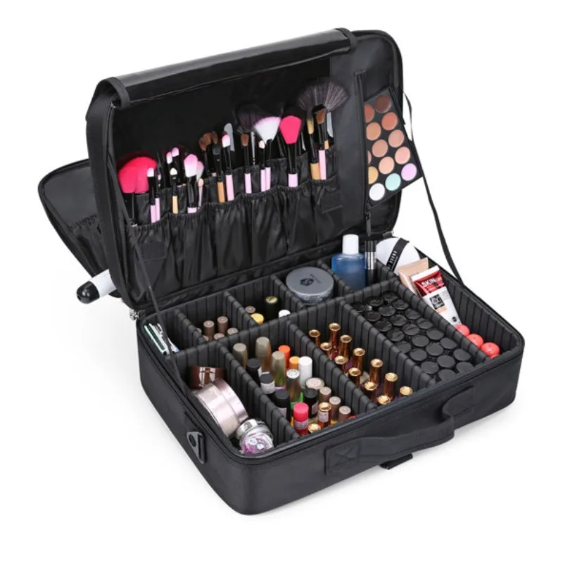 Women Fashion Cosmetic Bag Travel Makeup Organizer Professional Make