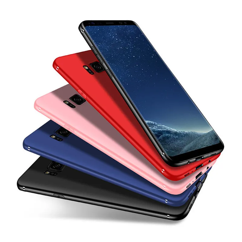 Мягкий чехол PDGB для Samsung Galaxy S8 S9 Plus S10 Lite S10E S6 S7 Edge Note 5 8 9 однотонный матовый