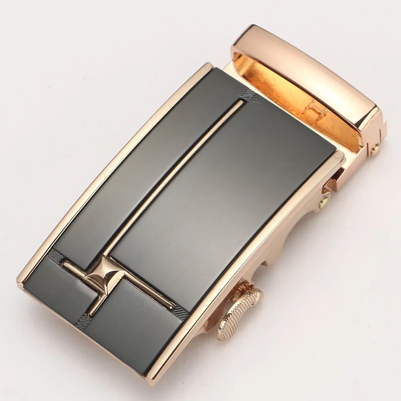 new Men's Belt Head Belt Buckle Leisure Belt Head Business Accessories Automatic Buckle Width 3.5CM luxury fashion belt y56-1 - Color: 109