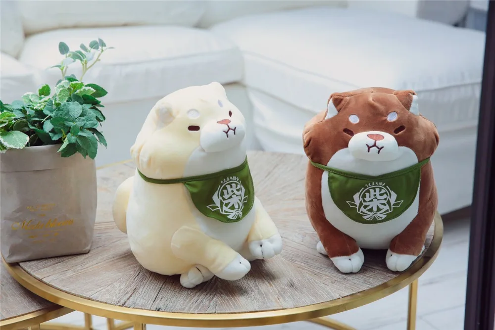 3 angry shiba plush