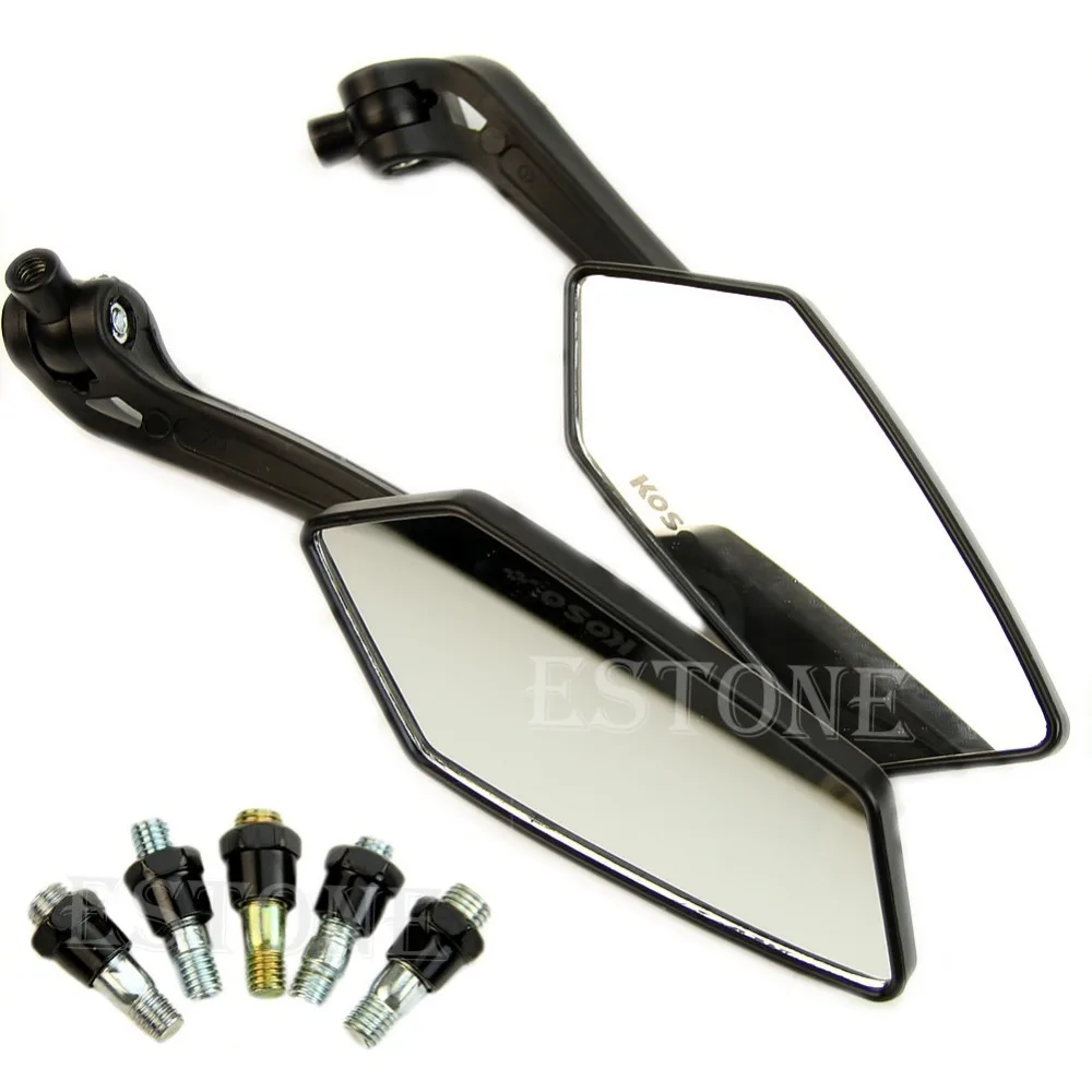 Universal Scooter Rearview Mirrors Pair Moped ATV Motorcycle Backup Mirror Screw Glass Rear View Moto Handlebar Mi motorcycle handle bar mirror,scooter rearview mirror screw