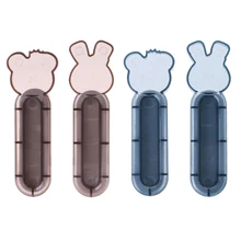 2 шт. наклеиваемая дверная ручка со стеклянным окном, легко нажимается, инструмент для открывания