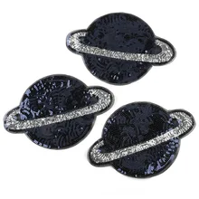 Нашивка с вышивкой для одежды с жемчугом, Большой патч для животных с блестками, аксессуары для одежды