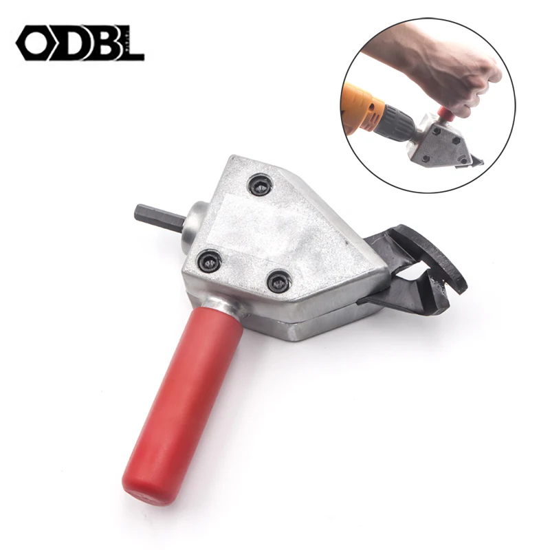 Professional New Nibble Metal Sheet Cut Cutting Sheet Nibbler Saw Cutter Tool Electric Drill Attachment Power Tool Accessories