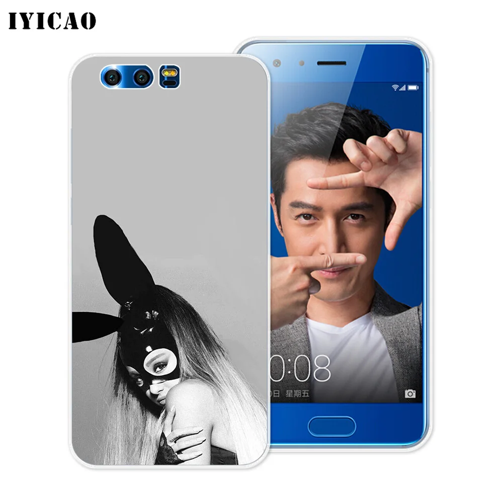 Мягкий силиконовый чехол IYICAO Singer Ariana Grande для Huawei Y9 Y7 Y6 Prime 2018 Honor 8C 8X 8 9 10 Lite 7X 7C 6A 7A