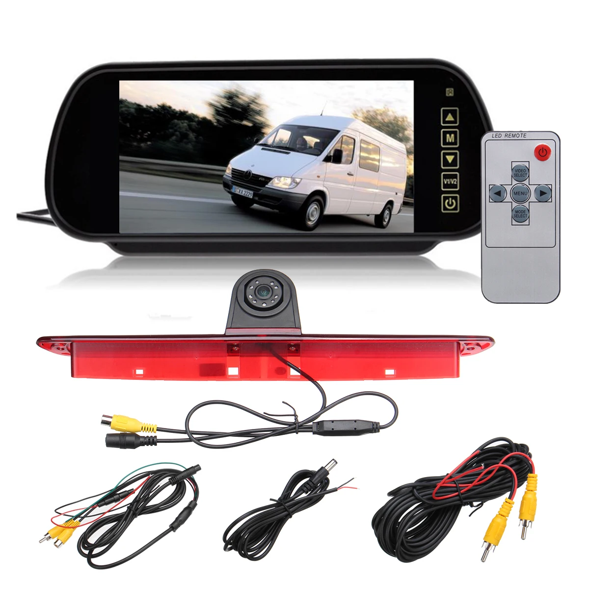 

New Car Backup View Camera Brake Light IR Rear View Reversing Camera 7 inch Rearview Display Monitor Kit for Mercedes Sprinter