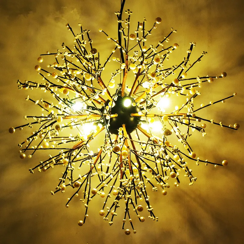 

Nordic Romantic Colorful Led Loft Chandelier Lighting Personality Branches Bedroom Restaurant Bar Home Deco Art Pendant Lamp