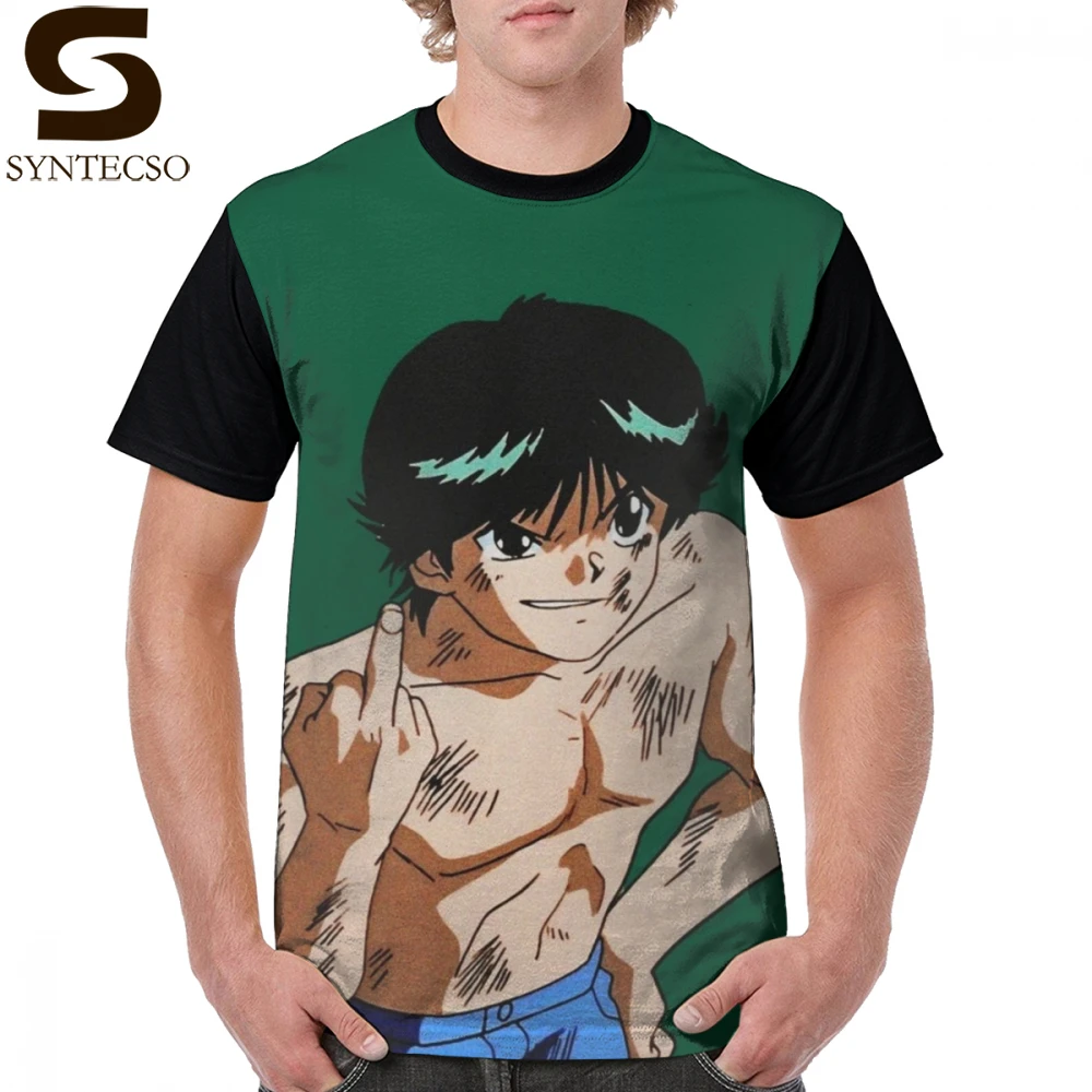 

Yu Yu Hakusho T Shirt Yusuke Urameshi T-Shirt 100 Percent Polyester Men Graphic Tee Shirt Short Sleeve Fun Printed Oversize Tshirt