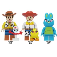 Toy Story Woody avec forky Movie 4 ami de jessie Buzz custom LEGO Minifigure