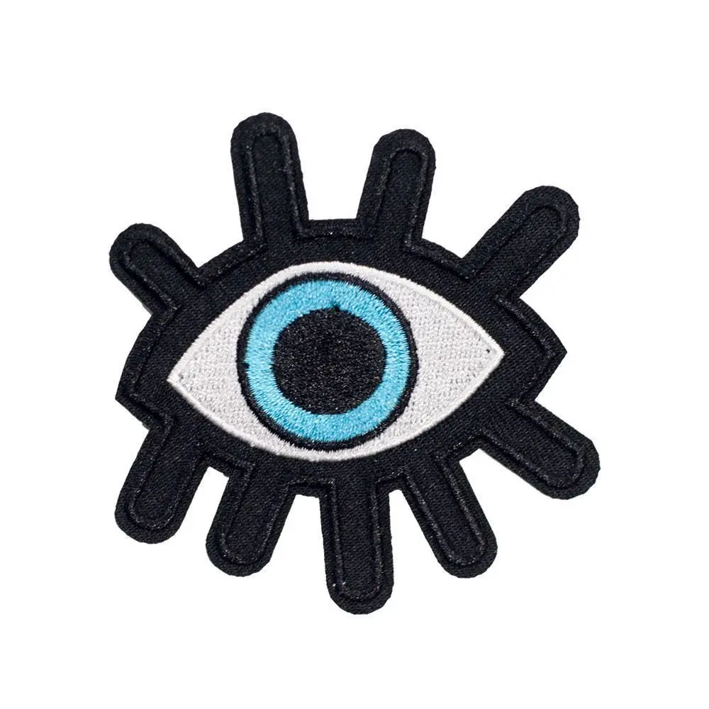 

IVY-LOVING Craft Blue Eye (Iron on) Embroidery Applique Patch Sew Iron Badge