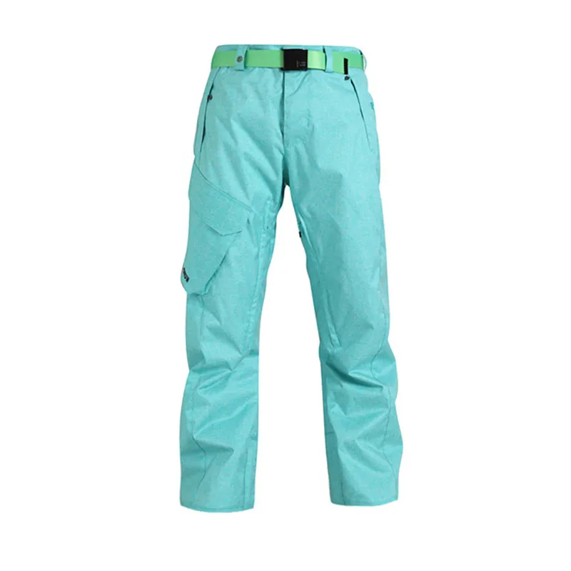 Nuevo gsou nieve verde menta snowboard pantalones calientes hombres pantalones de esquí para hombre de nieve pantalones pantalon esqui invierno esquí BROEK homme