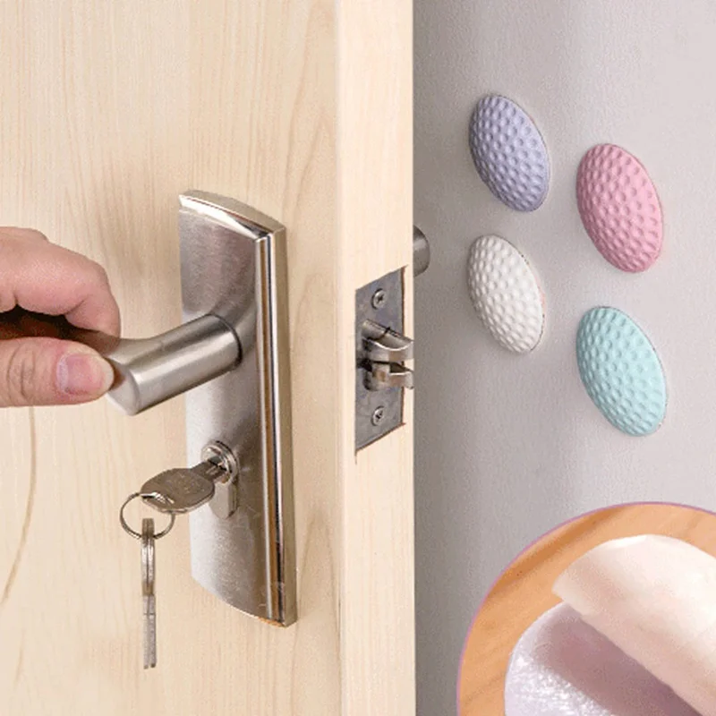 

3Pcs/Lot Protection Baby Safety Shock Absorbers Security Card Rubber Door Stoppers Wall Protectors Door Handle Bumpers
