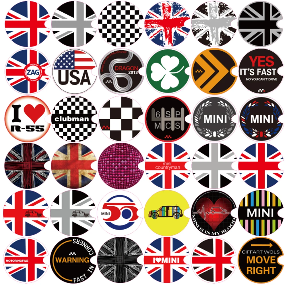 

Car Decoration Fuel Tank Cap Sticker Decals For Mini Cooper Countryman R50 R52 R53 R55 R56 R57 R58 R59 R60 R61 R62