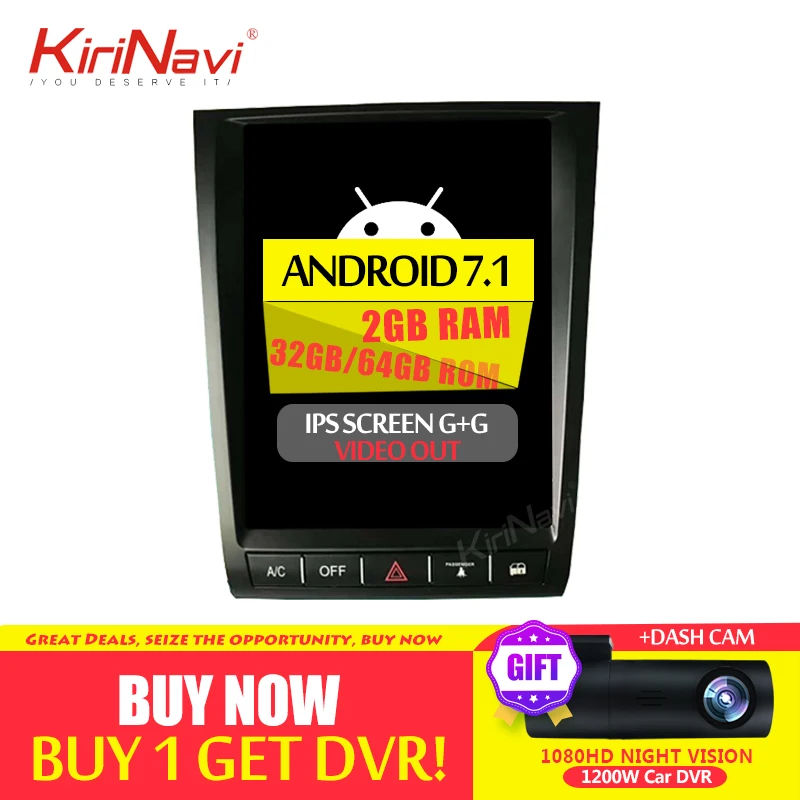 Sale KiriNavi Android Car Radio Gps Navigator For Lexus GS300 GS350 GS400 GS430 GS460 Multimedia Car Audio Dvd Player Bluetooth WIFI 0