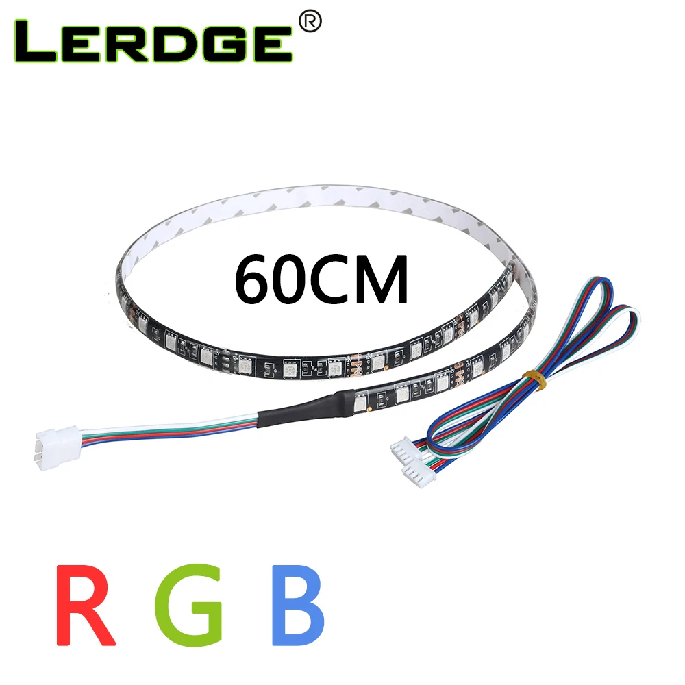 LERDGE 3D ملحقات الطابعة مصباح ليد RGB 5050 LED قطاع مع كابل ل Lerdge مجلس أجزاء طارد مزدوج وحدة RGB التحكم LERDGE 3D ملحقات الطابعة مصباح ليد RGB 5050 LED قطاع مع كابل ل Lerdge مجلس أجزاء طارد مزدوج وحدة RGB التحكم