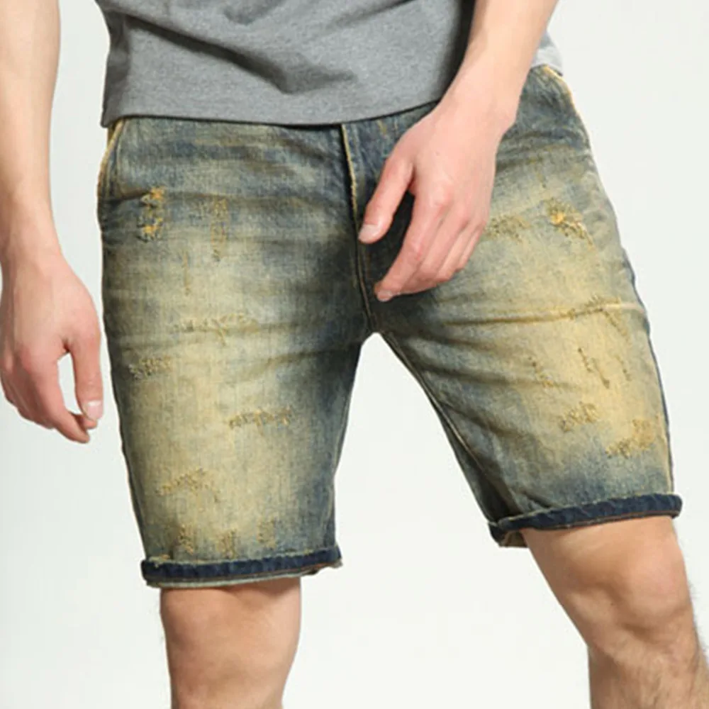 2017 Summer New Wintage Ripped Denim Shorts Off White Mens Jean ...