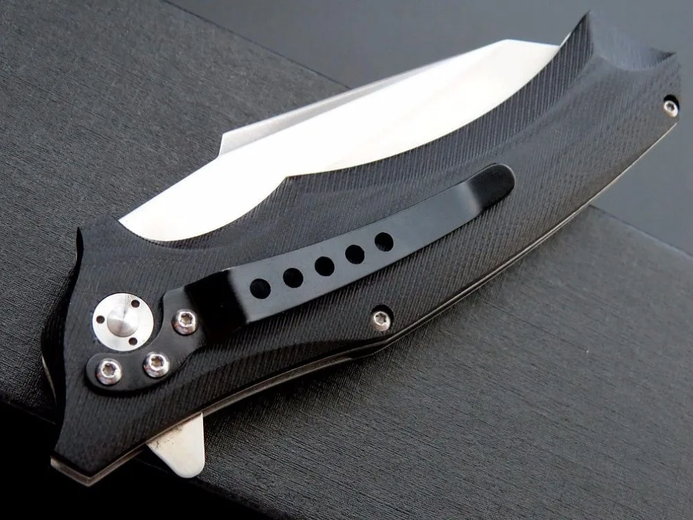 Высокое качество змеиная головка G10 складной нож имитирует Медфорд нож использовать 9cr сталь+ твердость 59HRC шарикоподшипник ножи открытый инструмент
