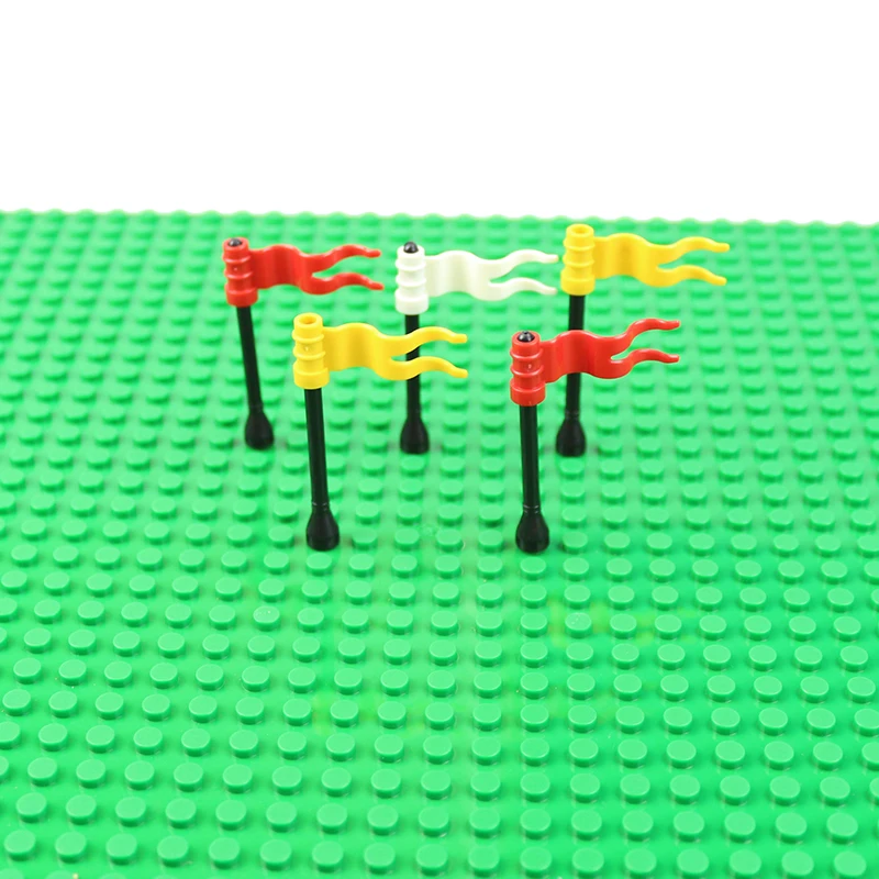

15Pcs Flags Banners Blocks DIY Enlighten Building Block Bricks Compatible With Legoed Blocks Assembles Particles Toys Kids Gifts