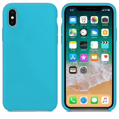 Официальный силиконовый чехол с логотипом Arvin iphone 7 plus iphone 6 iphone xs max iphone 7 iphone x чехол - Цвет: Небесно-голубой