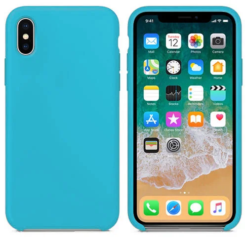 Небесно-голубой Официальный силиконовый чехол с логотипом Arvin iphone 7 plus iphone 6 iphone xs max iphone 7 iphone x чехол - Цвет: Небесно-голубой