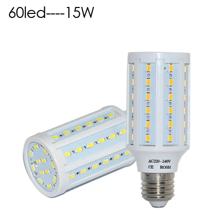 E27 E14 5630 5730 SMD Светодиодная лампа кукуруза 220 В 110 24 165 шт. светодиодные кристаллы