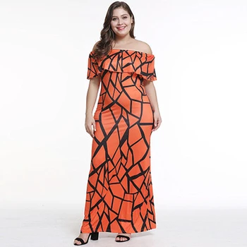 

Multi-coded Collar Women's Sexy Strapless Dress Digital Print Dress Fashion Breathable Casual Comfort