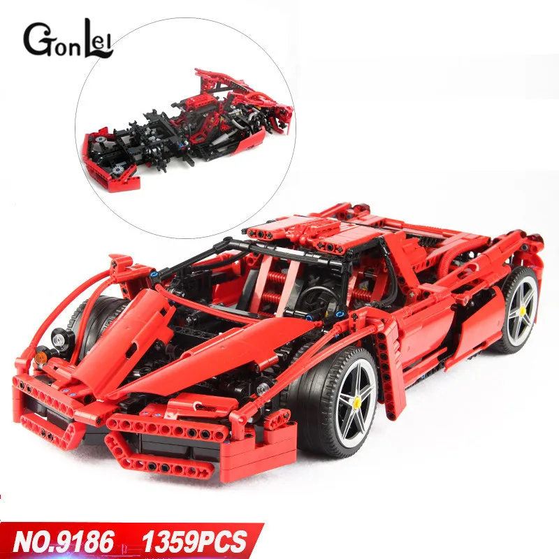 Новинка 729 шт. Technic MOC F1 Supercars пульт дистанционного управления RC гоночный автомобиль электрический Technic городской строительный блок кирпичи детская модель