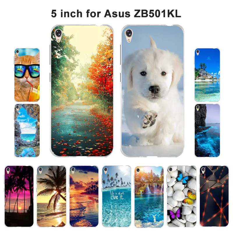 Чехол для Asus Zenfone Live ZB501KL 3 Go 5 0 дюйма мягкий ТПУ чехол с принтом Scape Для силиконовый