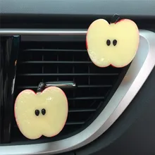 Автомобиля духи многоцветковые apple воздуха на выходе Ароматный Духи клип Освежители воздуха диффузор для дома автомобильные аксессуары украшения