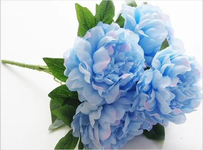 

Wedding Bouquet french peony 5 branches one bouquet peony artificial flower silk peony artificial