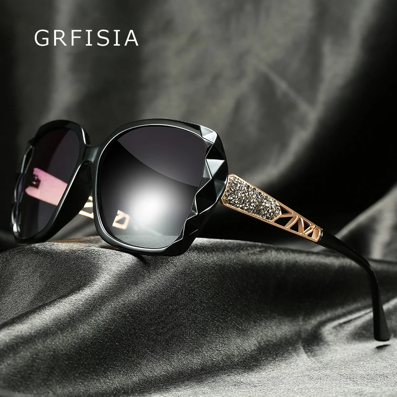 GRFISIA Новые квадратные поляризованные лёгкие солнечные очки женские модные