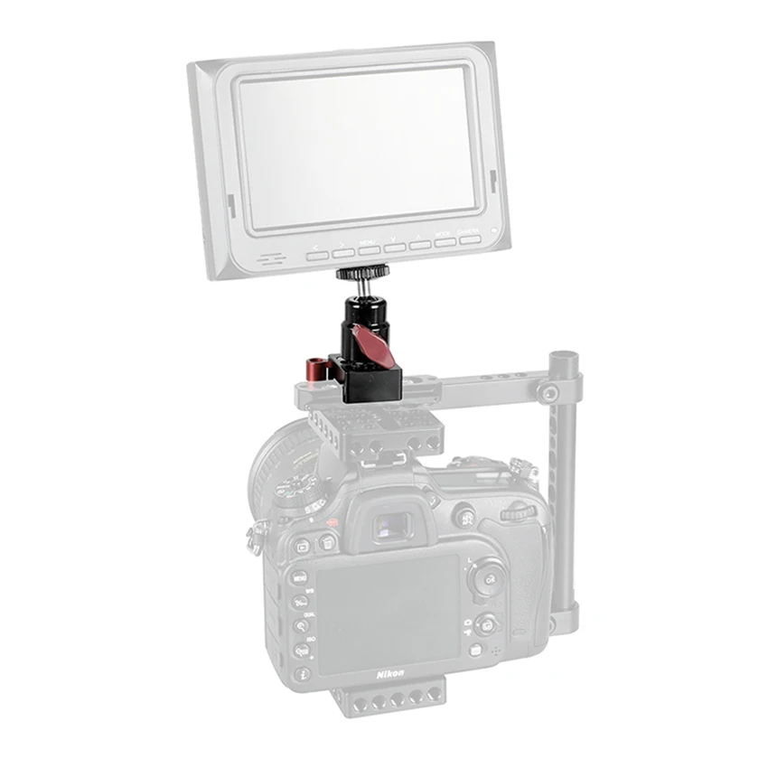CAMVATE QR NATO Clamp + мини шариковая головка 1/4 &quot 20 винтовое крепление (красная ручка)