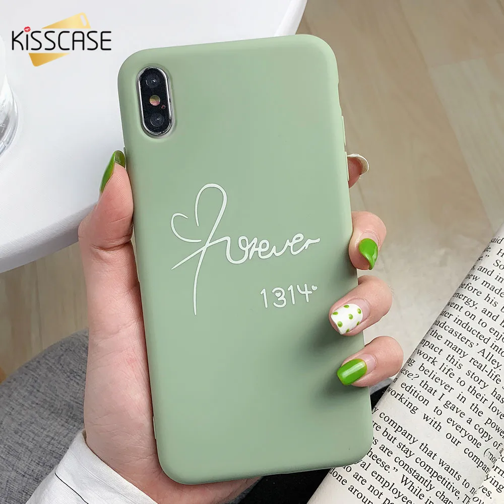 

KISSCASE Ultra Soft Luminous Silicone Case For iPhone 8 7 8 Plus 6S 6 Case For iPhone 7 8 Plus 6 Plus 6S Plus XS Max XR XS X Bag