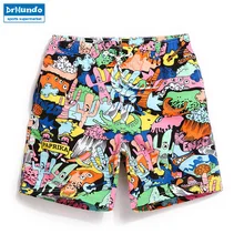 Мужские шорты для плавания, спортивные шорты для занятий спортом и фитнесом, пляжные шорты для плавания с рисунком