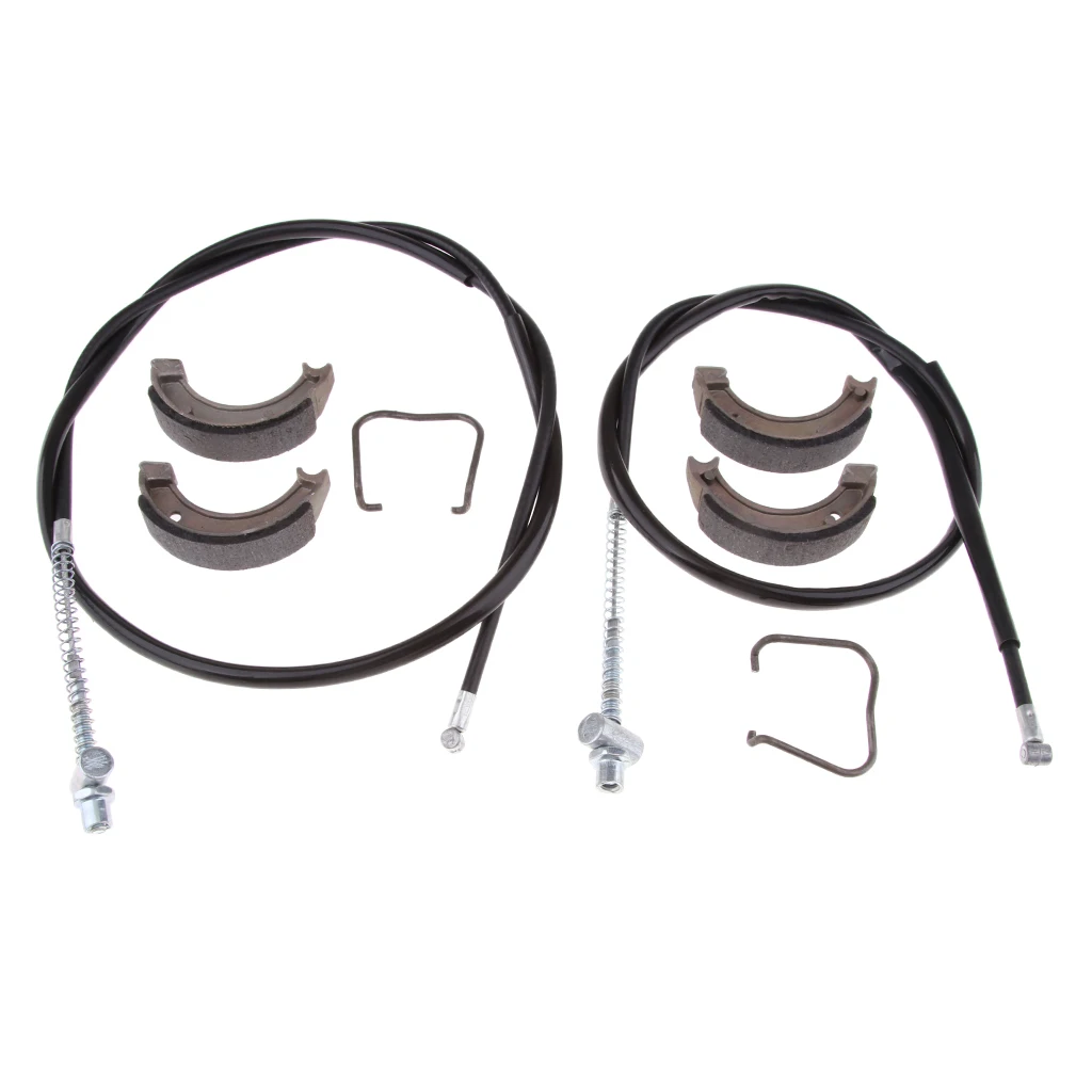 

Motorcycle Front & Rear Break Cable & Break Shoes for Yamaha50 Peewee50 PW50 Front Rear Brake Pads Front Rear brake Cable