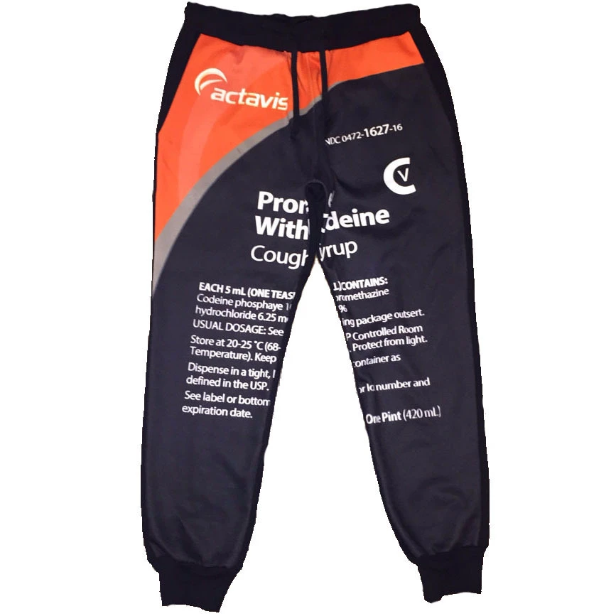 2015 New Fashion Joggers Pants Actavis Codeine Syrup Pants For Man&woman Sport Pants Jogging Black Free Shipping - Casual Pants - AliExpress