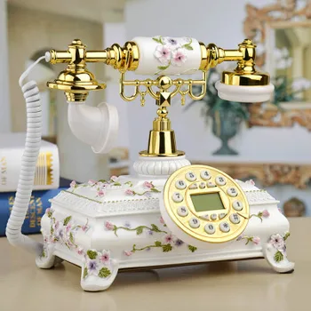 

Ye are the top antique telephone European Garden Home Office landline phone phone