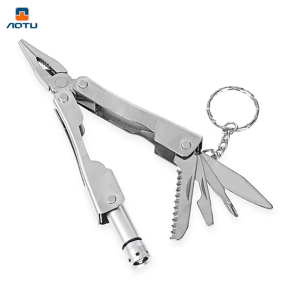 Folding Pocket Multi Tool Pliers screwdriver Saw Bottle Opener Function