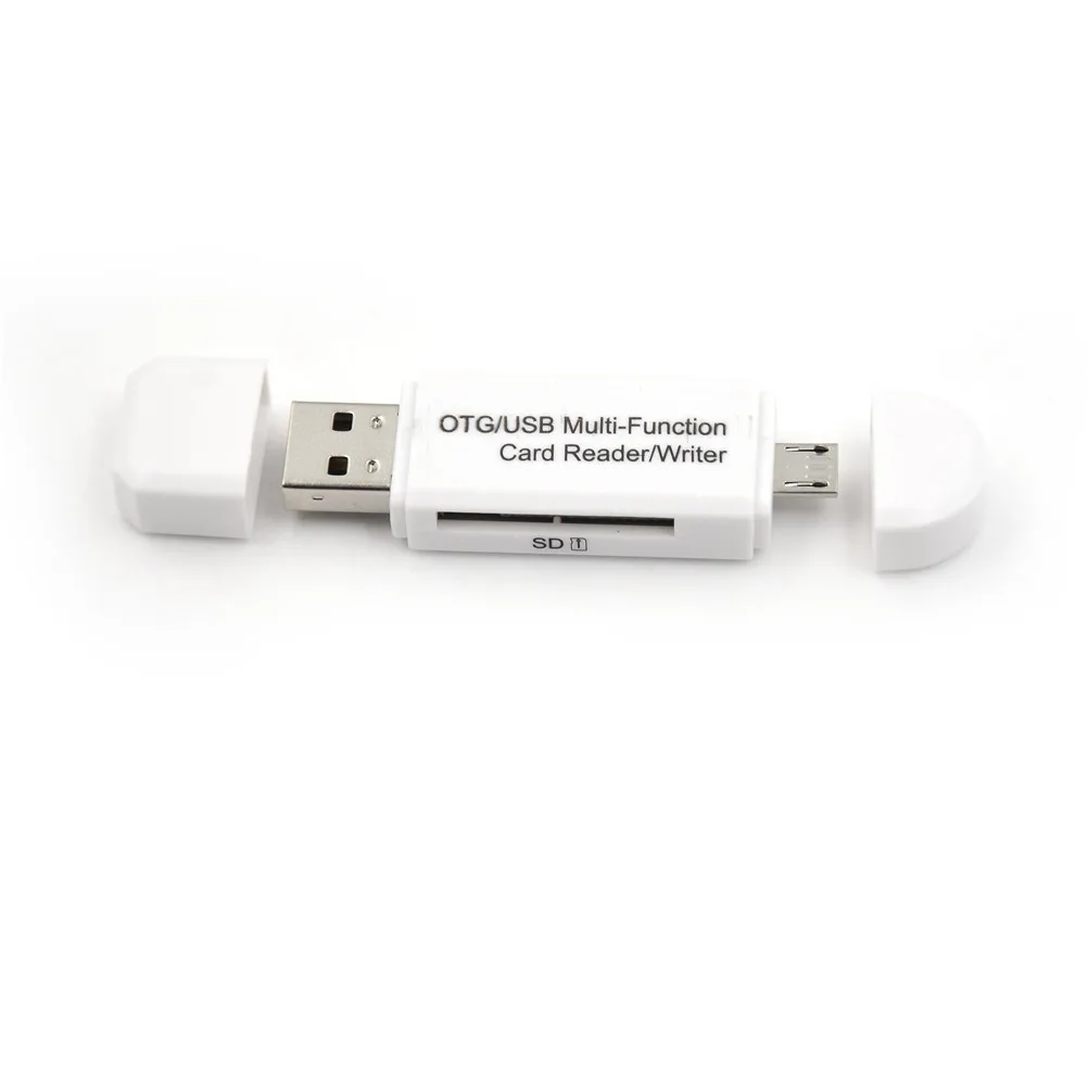 USB2.0 высокоскоростной Универсальный OTG TF/sd-карта 2 в 1 USB OTG кардридер флэш-накопитель для телефона Android удлинитель-переходник