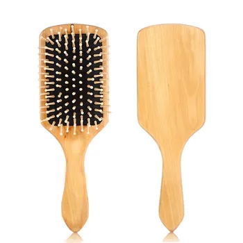 

Shovel Massage Brush Comb Antistatic Massage Comb Wood Hair Brush Natural Health Care Scalp Hair Paddle Brush