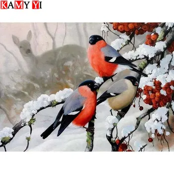 

KAMY YI Full Square/Round Drill 5D DIY Diamond Painting"Snowbird"Mosaic Stitch Diamond Embroidery Home Decor Gift HYY