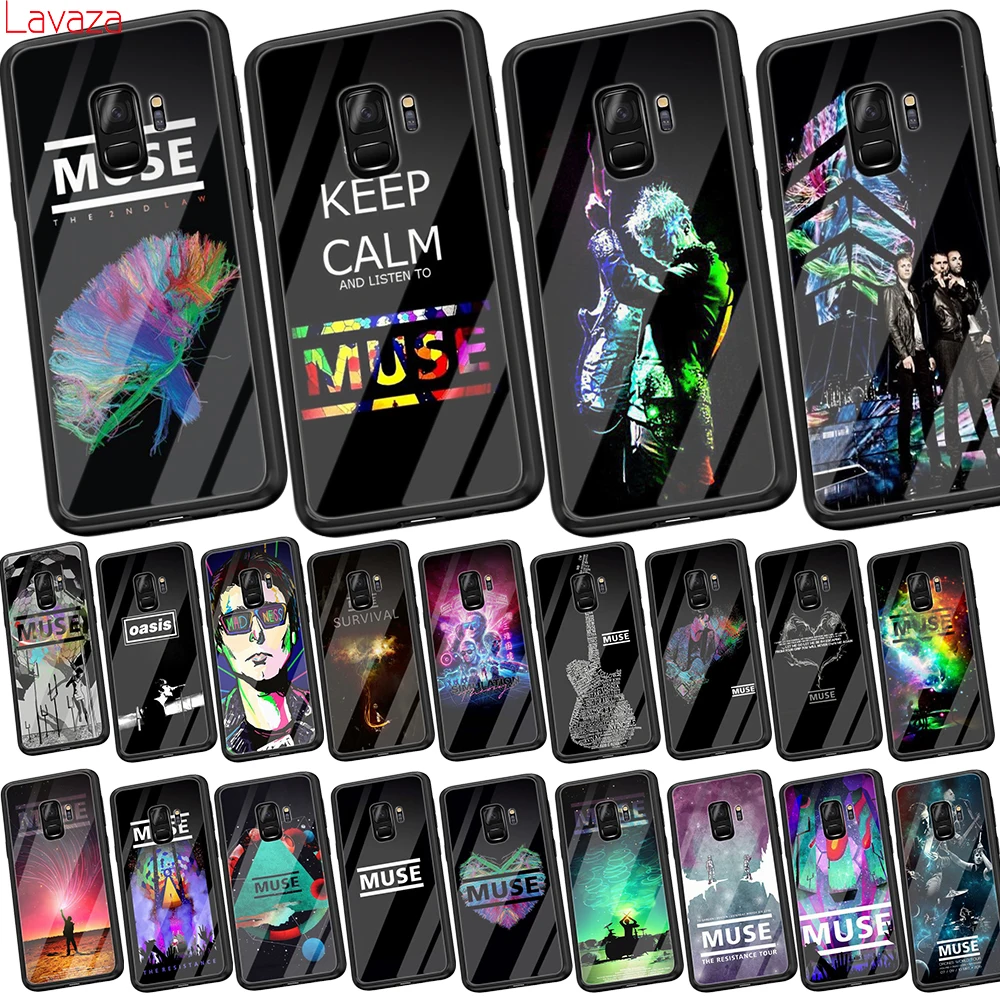 Мягкий чехол Lavaza MUSE из закаленного стекла для Samsung Galaxy S8 S9 S10 Plus Note 8 9 A30 A50 A70