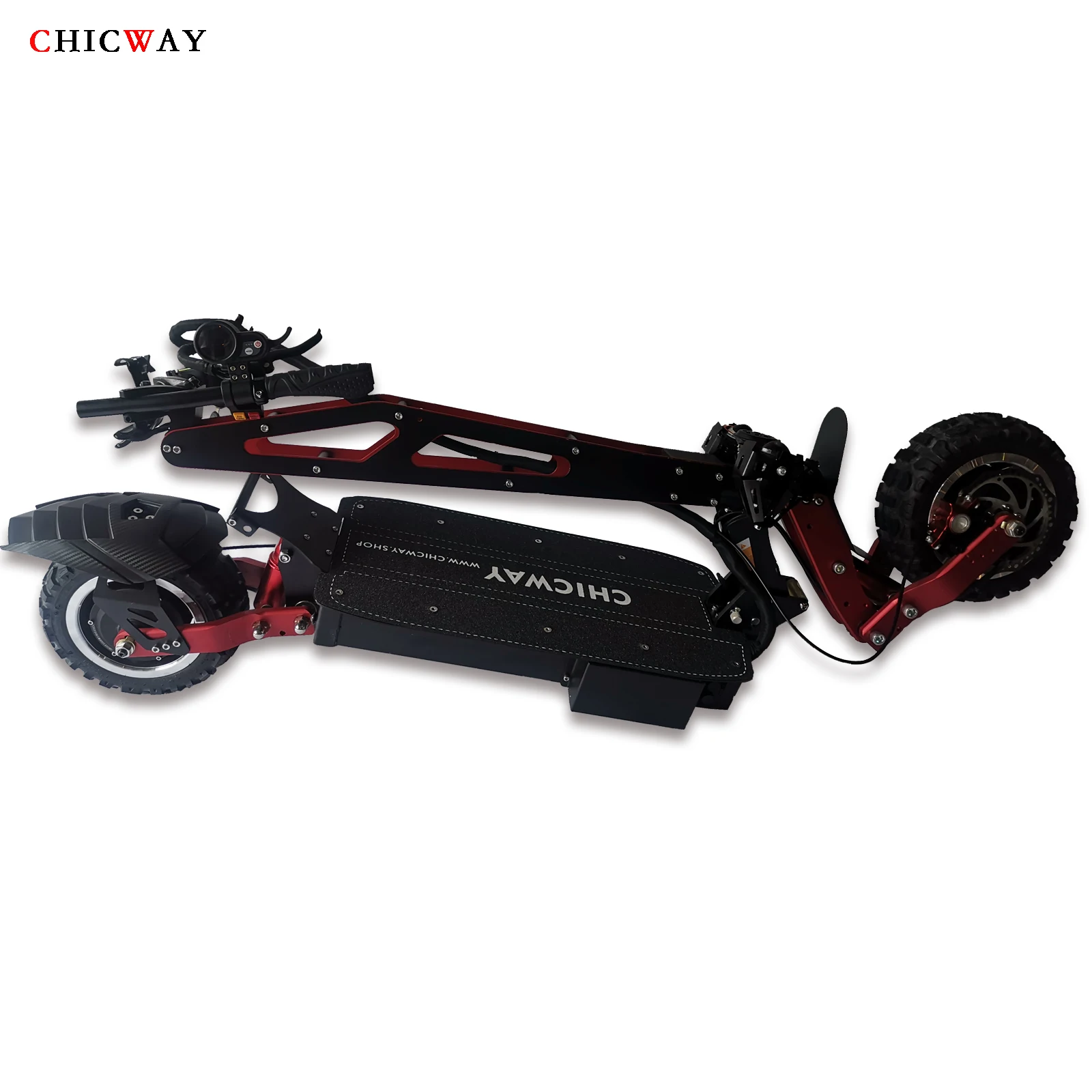 Discount 2019 hottest CHICWAY Spiderman off-road electric scooter,Dual drive 3200W,Independent suspension,hydraulic shock absorber,80km/h 1